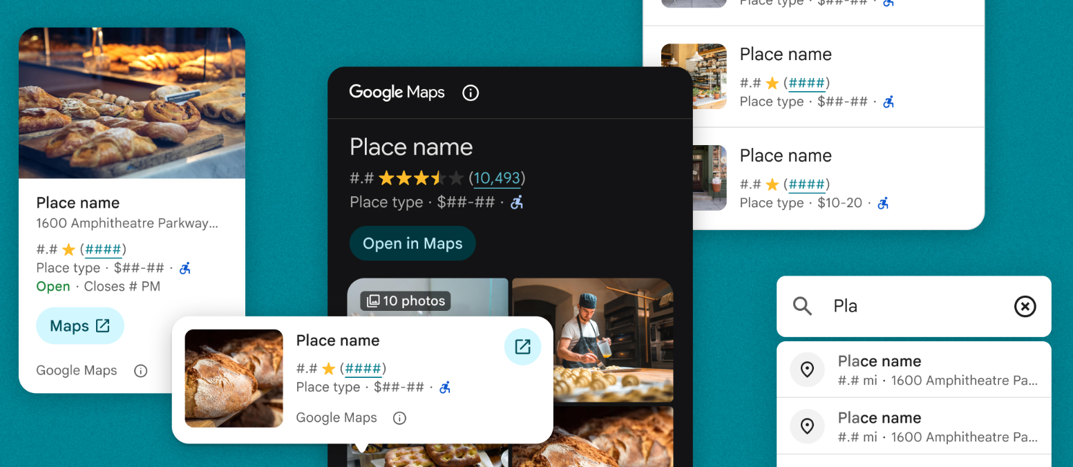 Представляем набор инструментов для создания пользовательского интерфейса Places UI Kit.