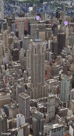New York City'nin temel 3D haritası