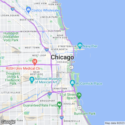 Stile mappa Atlante stradale USA.