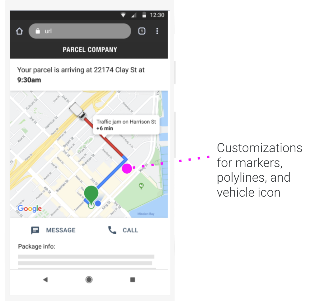 App per i consumatori
che segue un viaggio