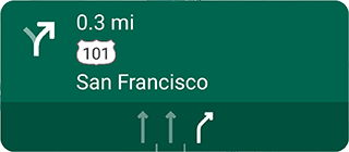 Cấu hình mẫu về hướng dẫn đi đúng làn đường.
