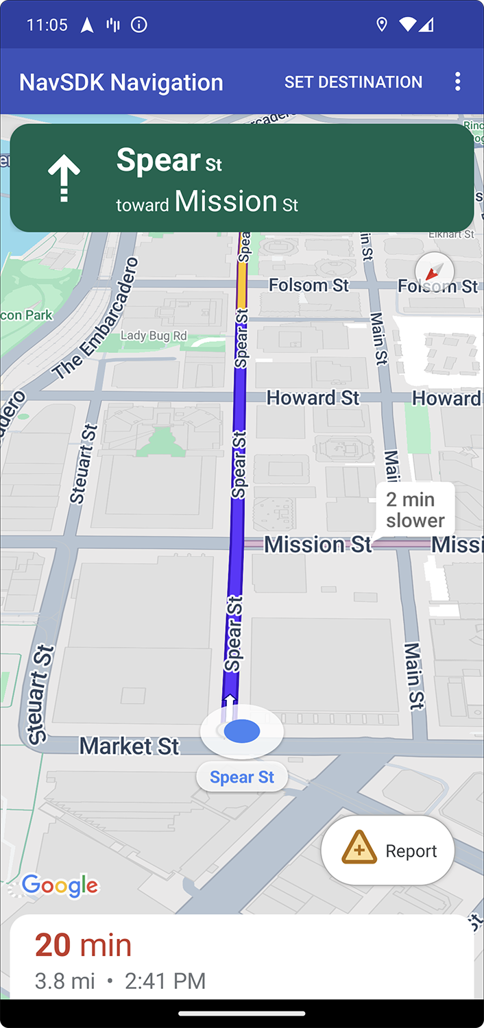 रिपोर्टिंग बटन