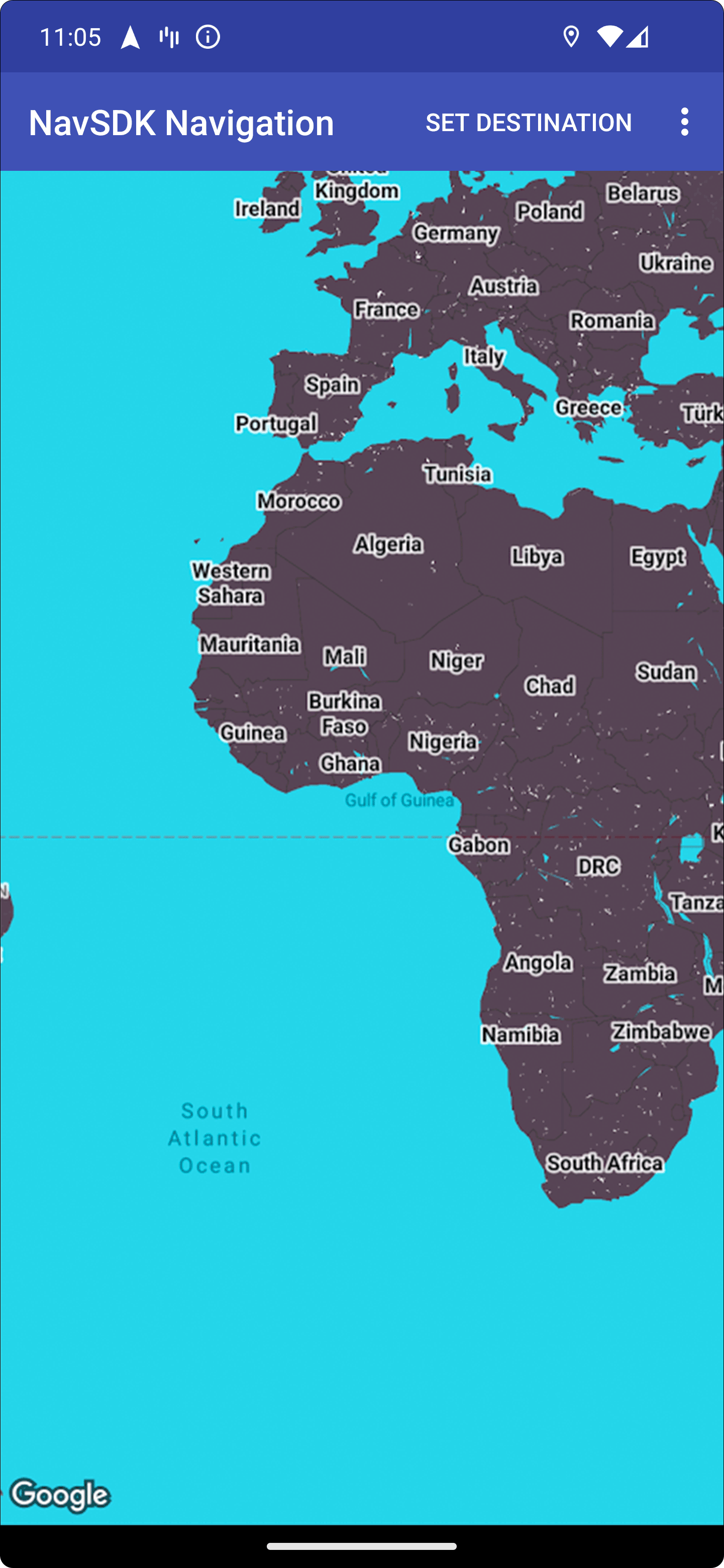 Esempio di stile della mappa personalizzato 2