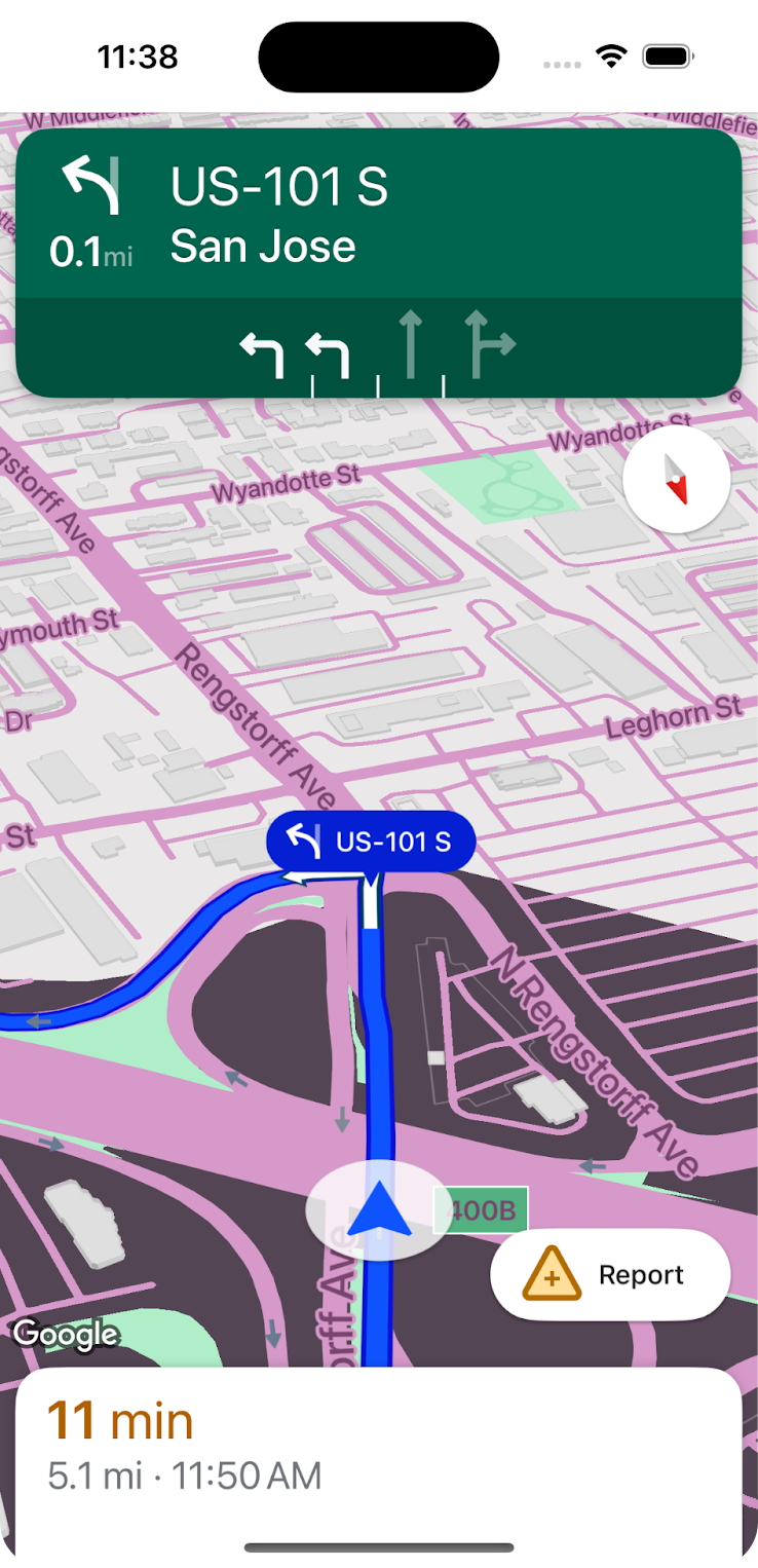 Example of customized map style 1