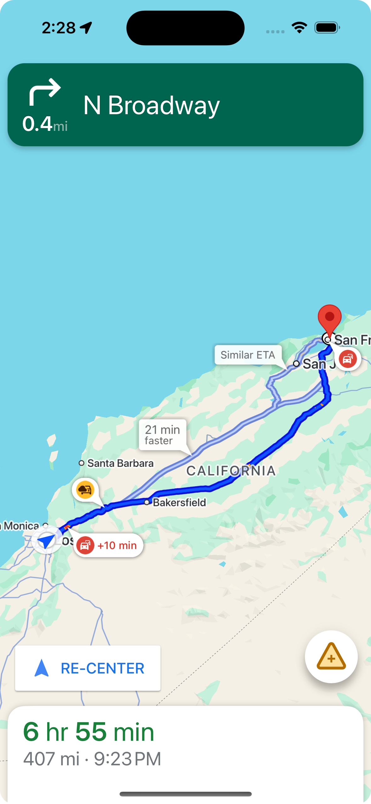 Info di sepanjang rute