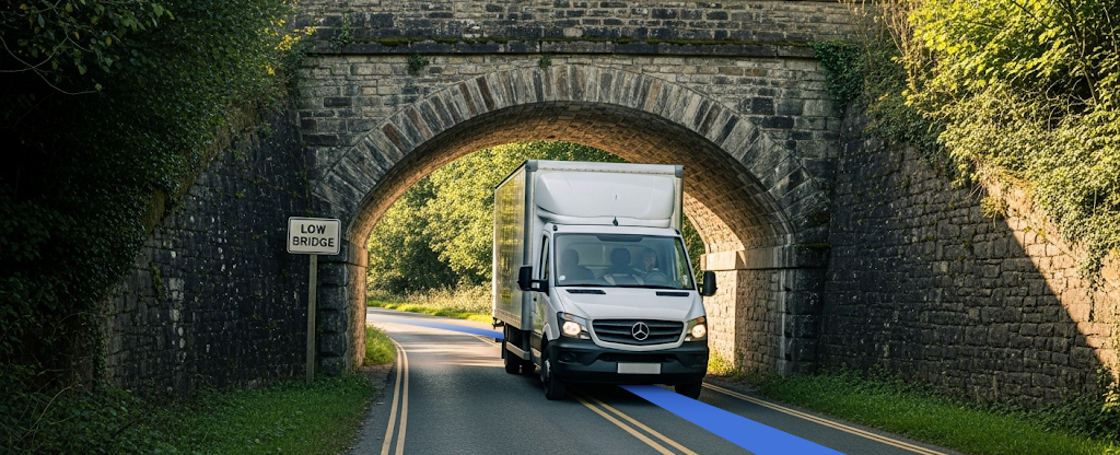 A photo of a large truck on the road