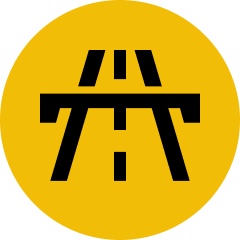 A yellow height restriction icon