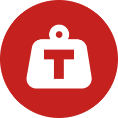 A weight restriction icon