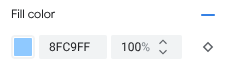 Biểu tượng kim cương cho biết có thể định kiểu mức thu phóng