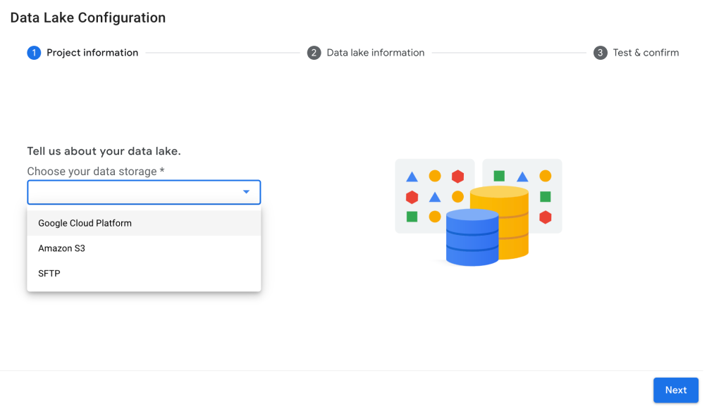 データレイクを設定する