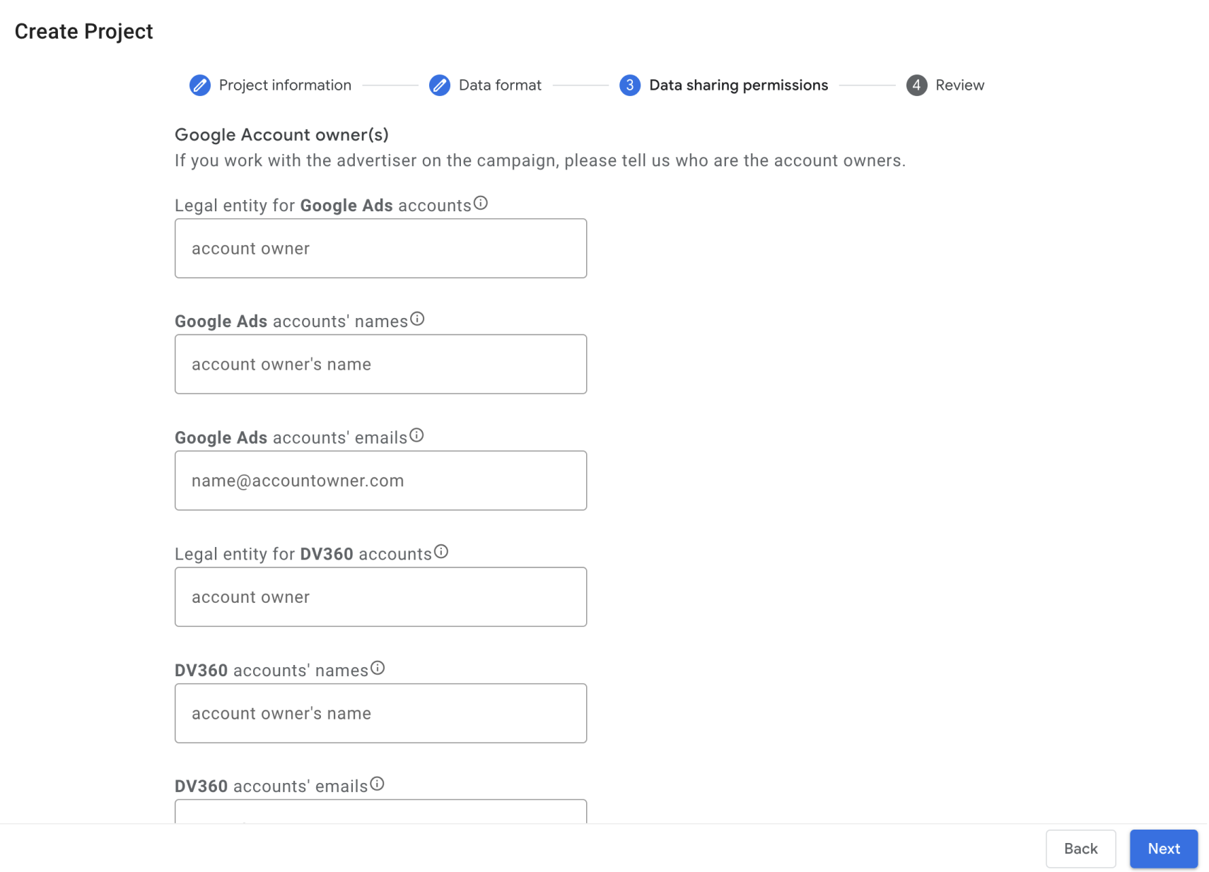 データ形式を指定する