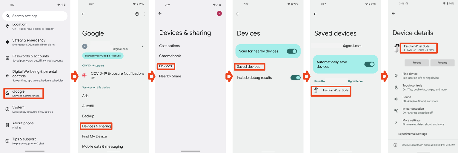 Verifica del livello batteria.