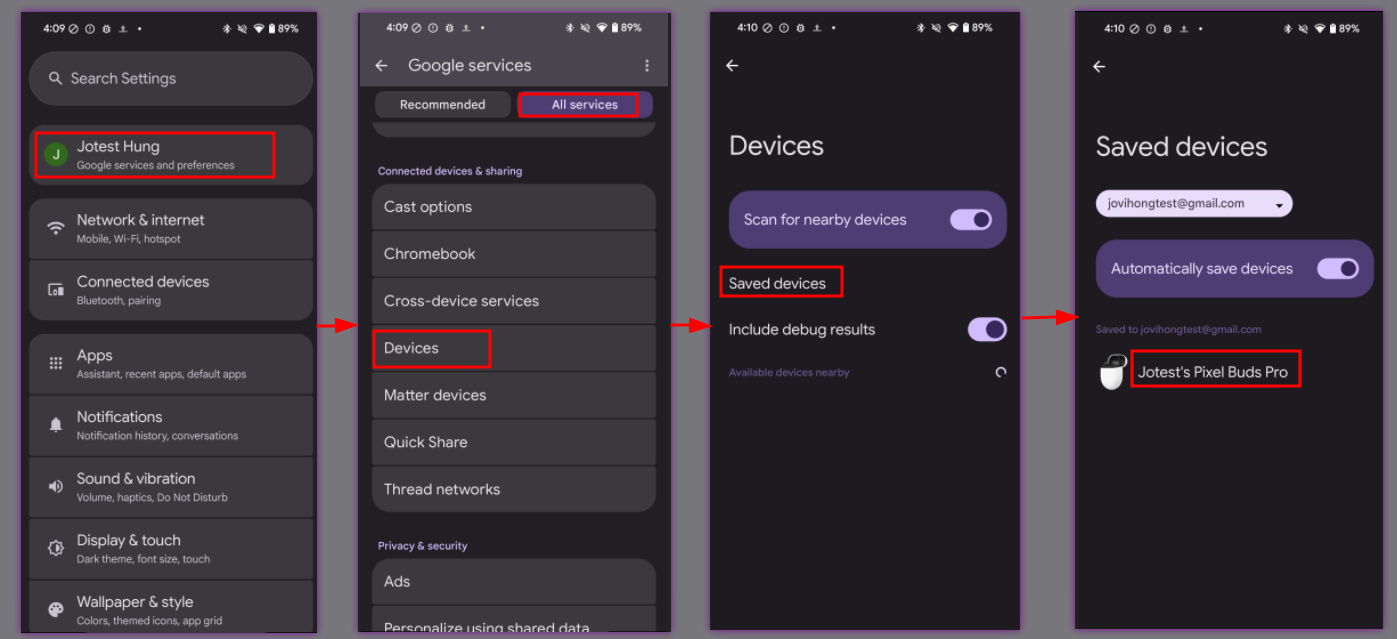 Isso mostra como navegar até o menu descrito.