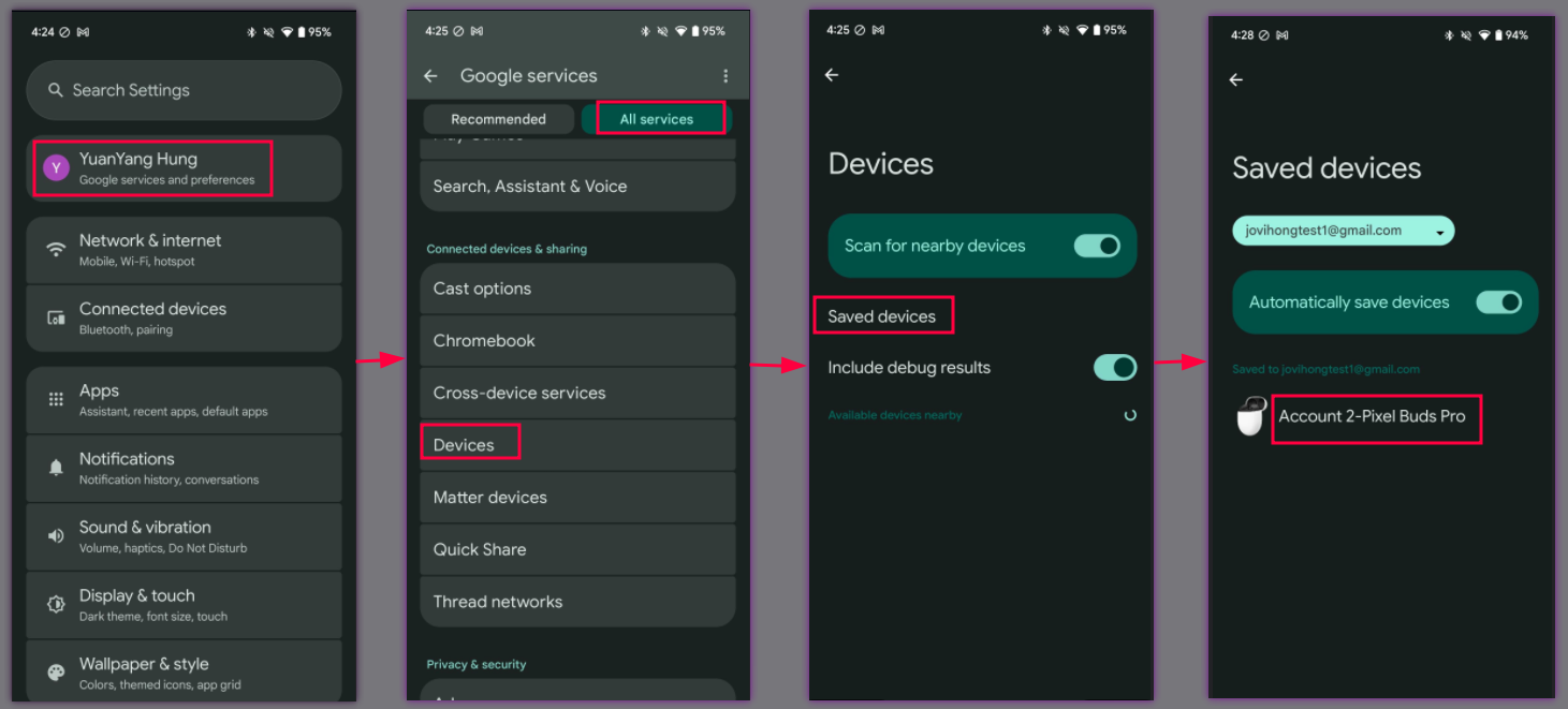 Thao tác này cho biết cách chuyển đến trình đơn được mô tả.