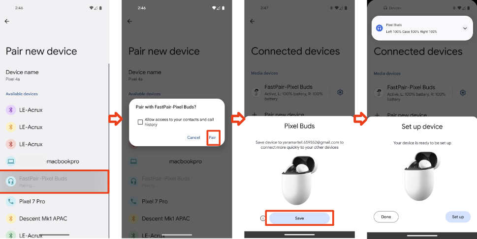 Pokazuje, jak przejść do opisanego menu.