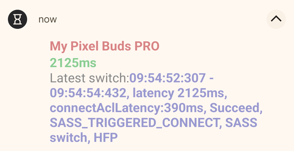 Abbildung 3: Hier sehen Sie die Benachrichtigung „Switch Latency Notification“.