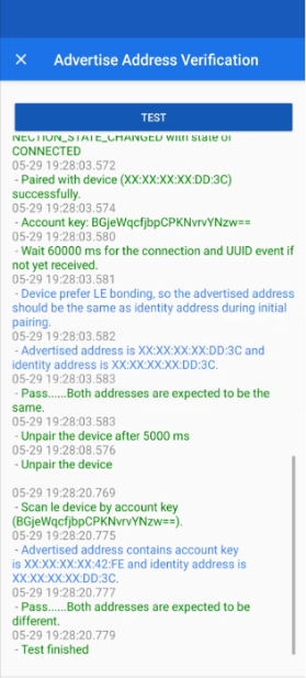 成功的测试会在日志中显示“通过”结果。 成功的测试会在日志中显示“通过”结果。