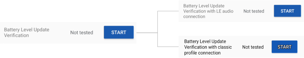 Der Test wird unter Android 14 oder höher auf LE Audio umgestellt, während unter Android 13 oder niedriger BLE Classic verwendet wird.