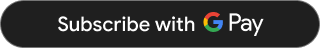 深色 Google Pay 付款按钮