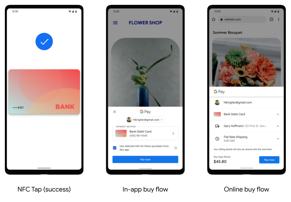 Realizar transações NFC com o Google Pay em smartphones