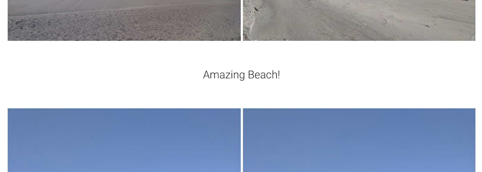 Capture d&#39;écran d&#39;une enrichissement de texte affiché dans Google Photos