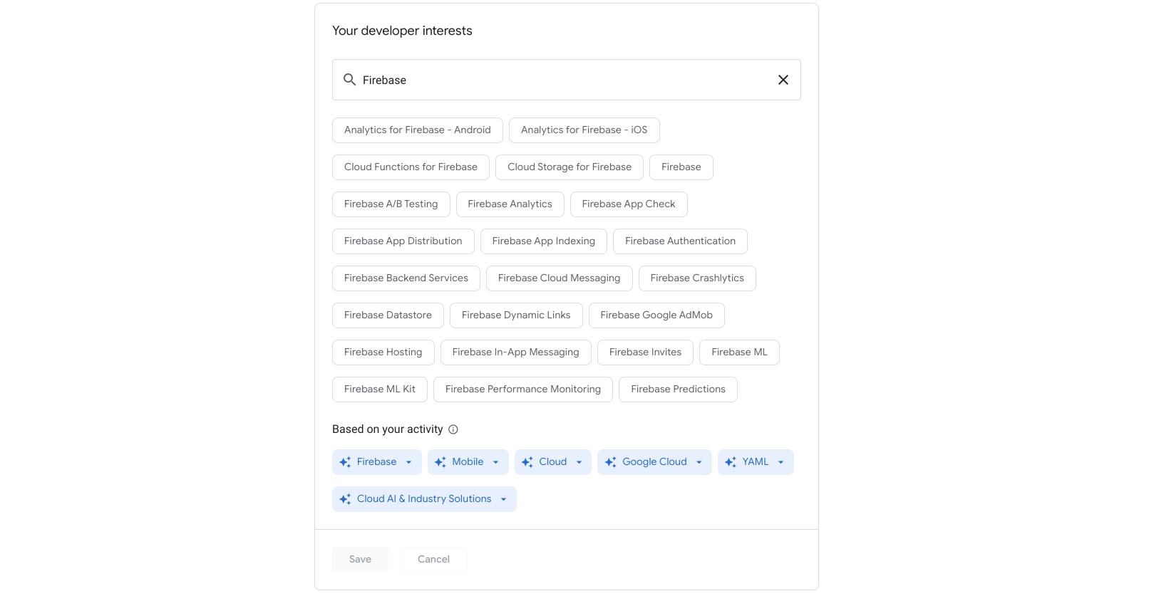 Firebase-Suche