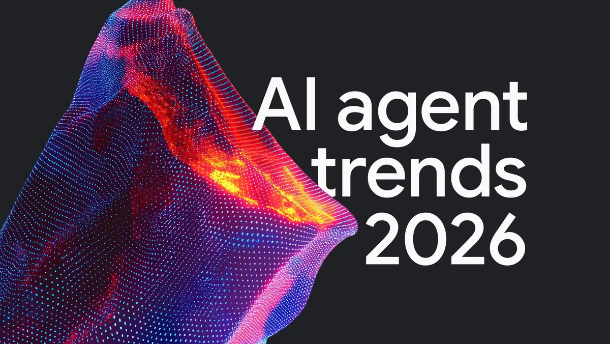 Gambar banner dengan teks 'Tren agen AI 2026