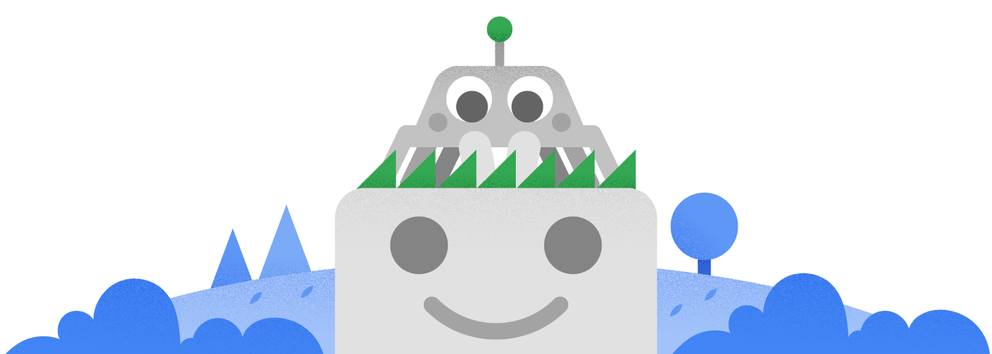 Bild: Neuer Look für das Googlebot-Maskottchen