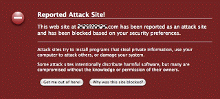 badware warning advisory interstitial page