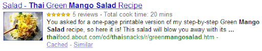 recipe search result