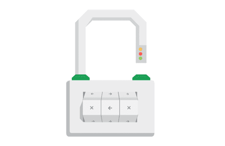 一把锁的图片，表明从 HTTP 迁移到 HTTPS 可确保所有人能安全上网