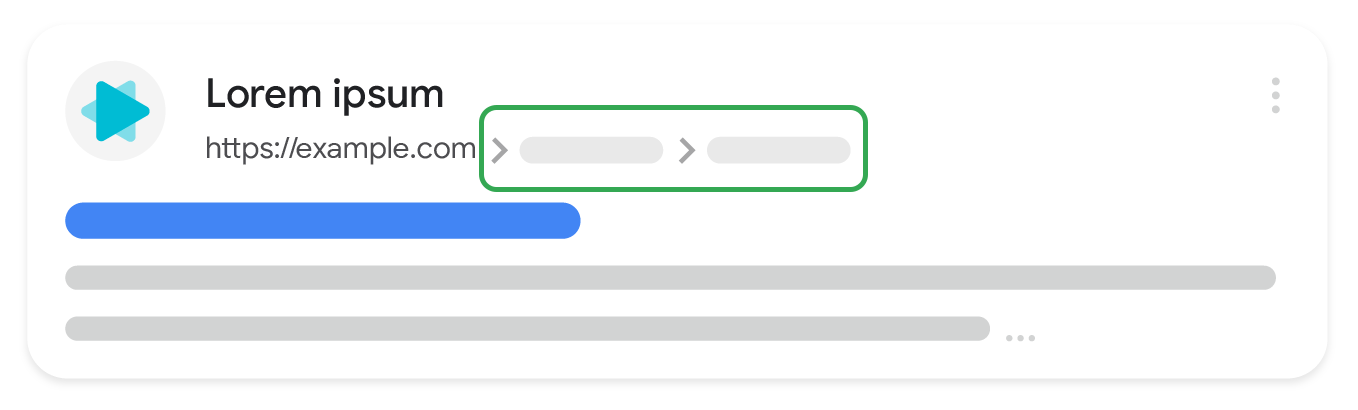 เบรดครัมบ์ในผลการค้นหา