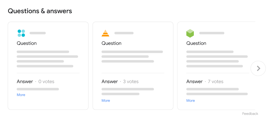 Exemple de résultat enrichi présentant une questions/réponses sur l&#39;éducation