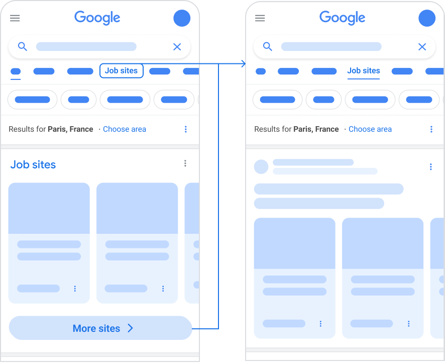 Sites de vagas na Pesquisa Google