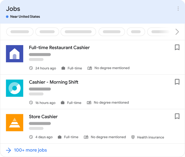 exemple d'offre d'emploi dans les résultats de recherche