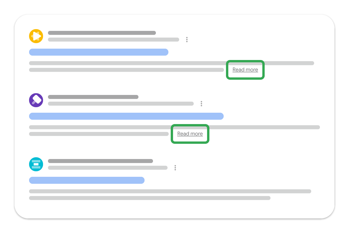 Google 搜索中的“了解详情”深层链接