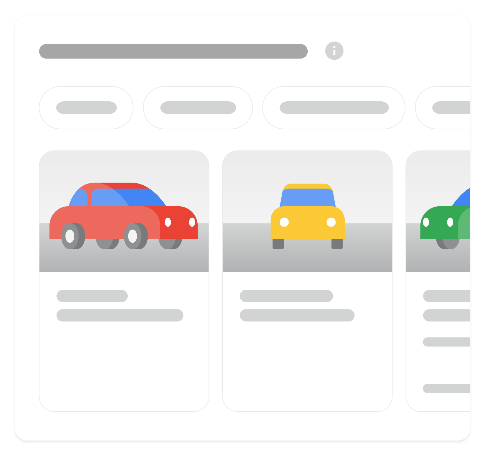 ilustracja przedstawiająca wyniki z elementami rozszerzonymi dotyczące informacji o pojazdach