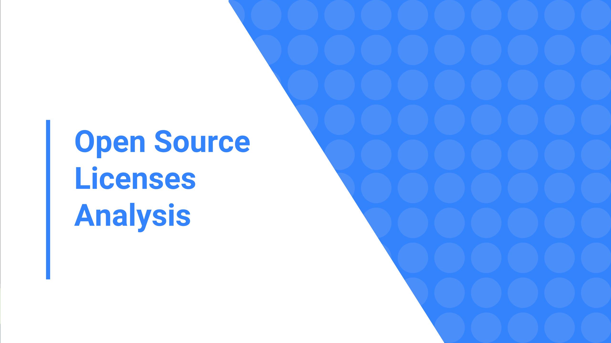 Alat presentasi khusus untuk analisis lisensi software umum.