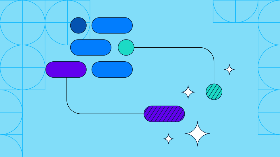 خطوط تجريدية بألوان Flutter تشير إلى الذكاء الاصطناعي