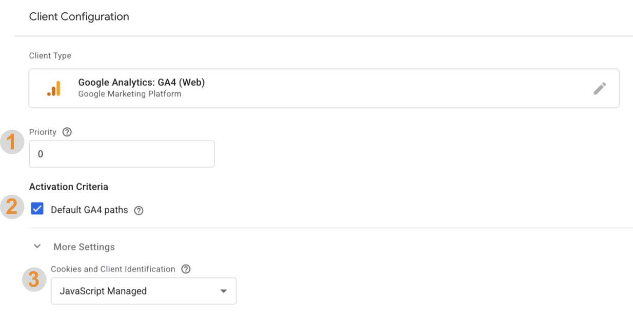 代码配置对话框的屏幕截图