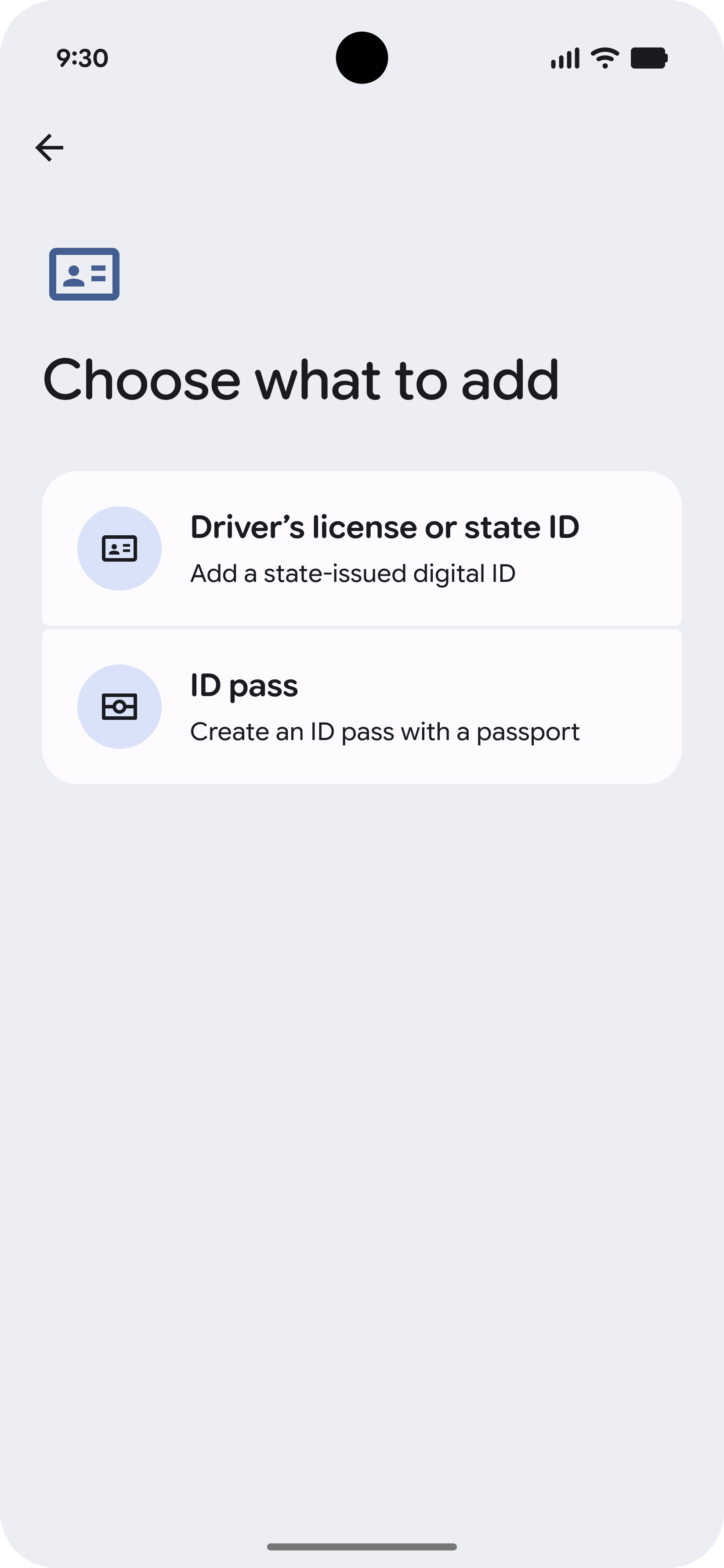 A list of issuers for the user's ID.