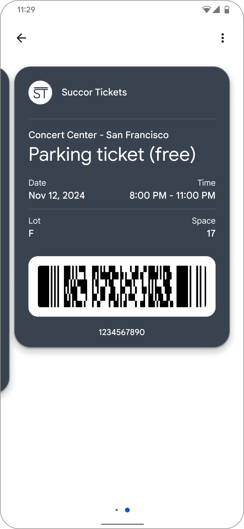 Contoh Sekunder Kartu Tertaut Otomatis