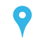 Wskaźnik pinezki dla lokalizacji na mapie.