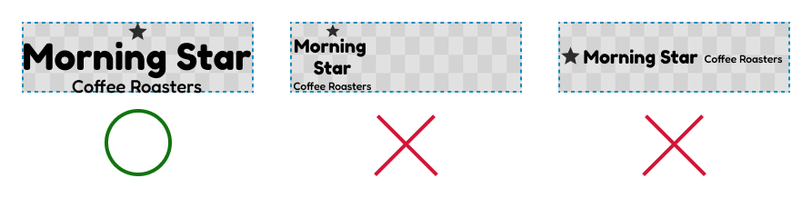 Wide logo aspect ratio guidance