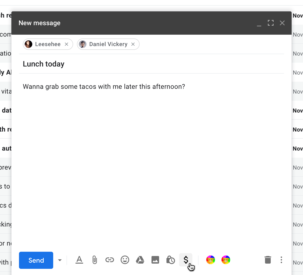 Emplacement du module complémentaire Compose UI