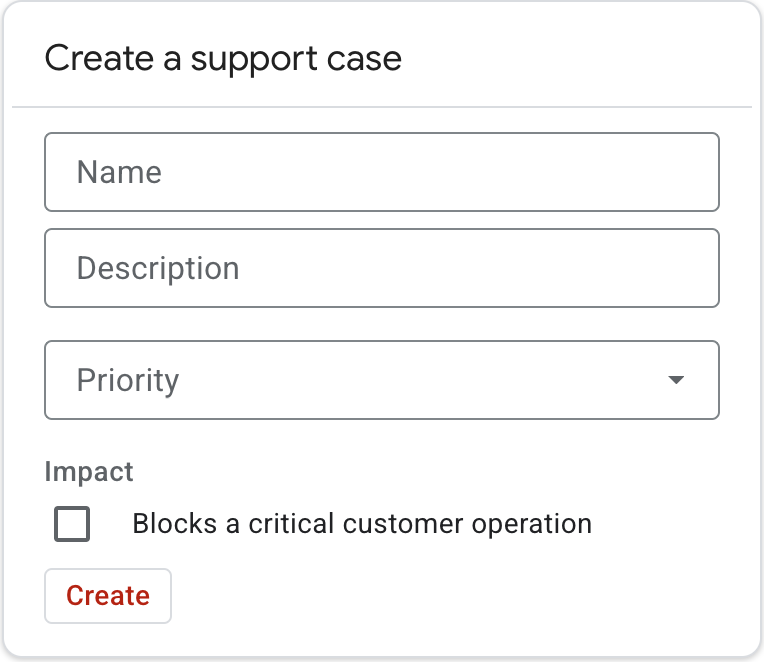 Card with form inputs