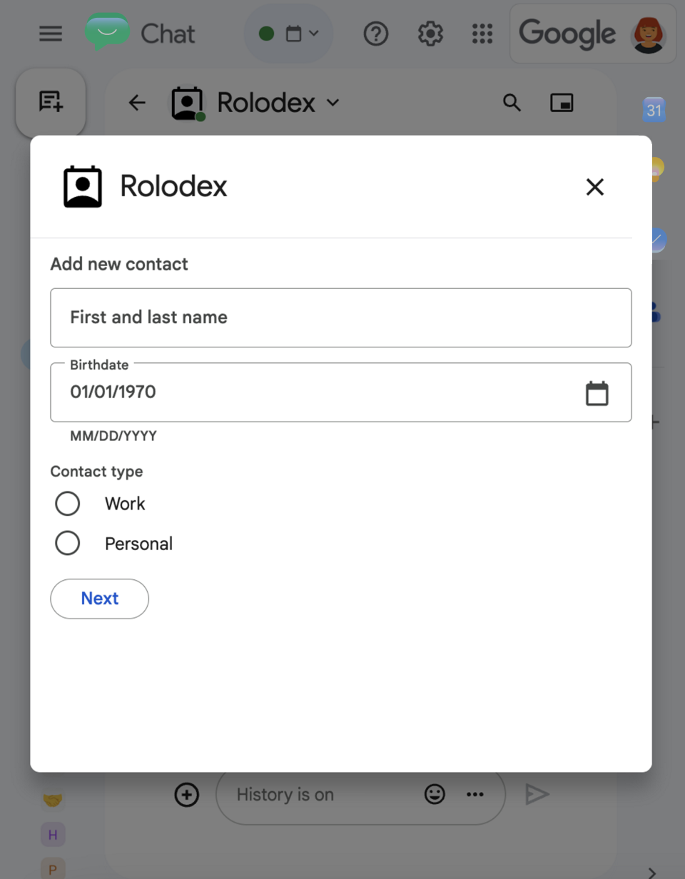 A dialog featuring a variety of different widgets.