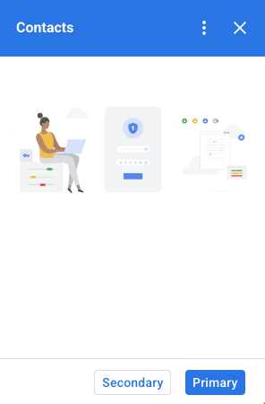 Przykład widżetu w stałej stopce
