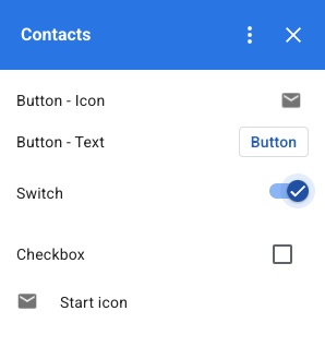 مثال على أداة مربّع اختيار بنص مزخرف