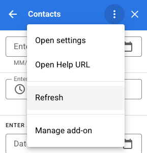 Google Workspace Add-on sidebar